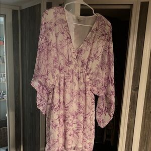 A New Day White and Purple Dress